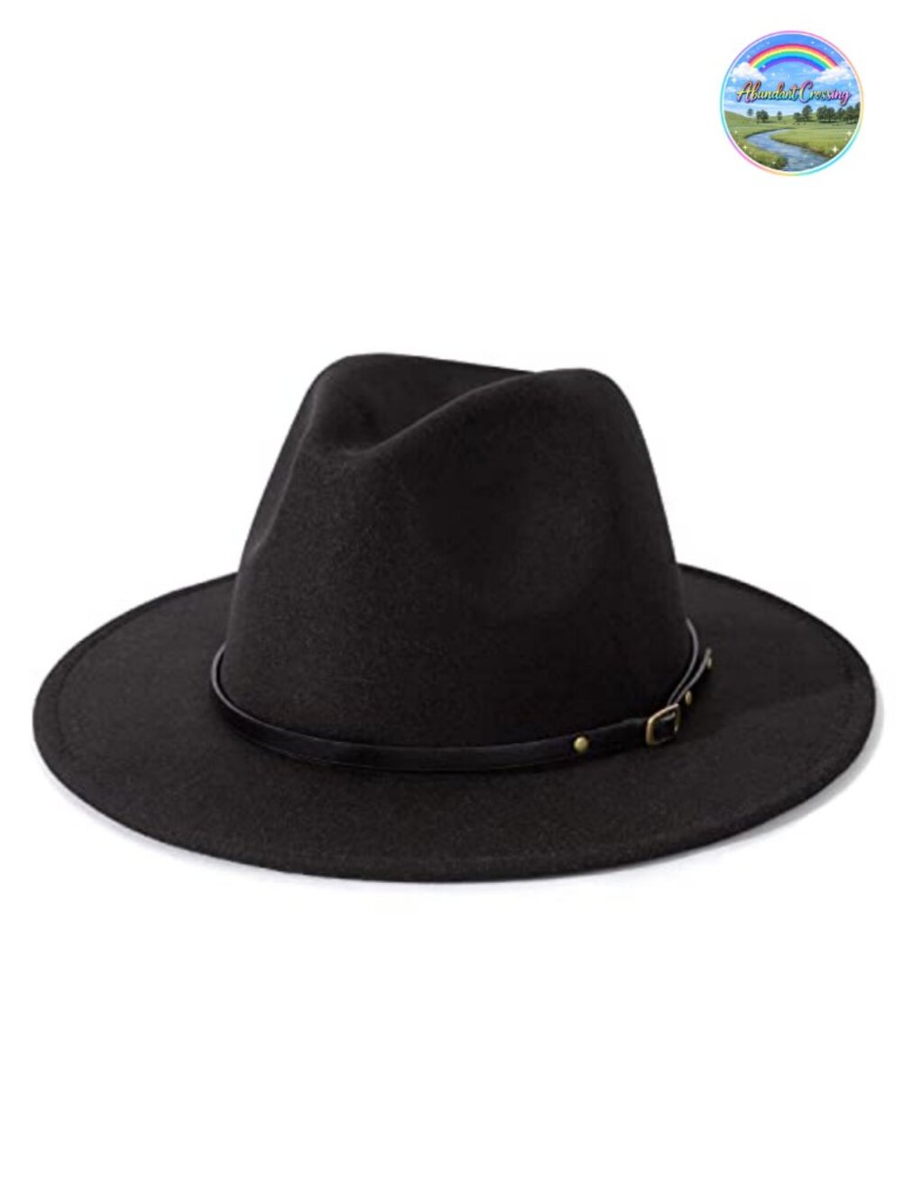 Belt Buckle Fedora Hat Cotton Polyester Adjustable Classic